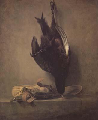 Jean Baptiste Simeon Chardin Still Life with Dead Pheasant and Hunting Bag (mk14)